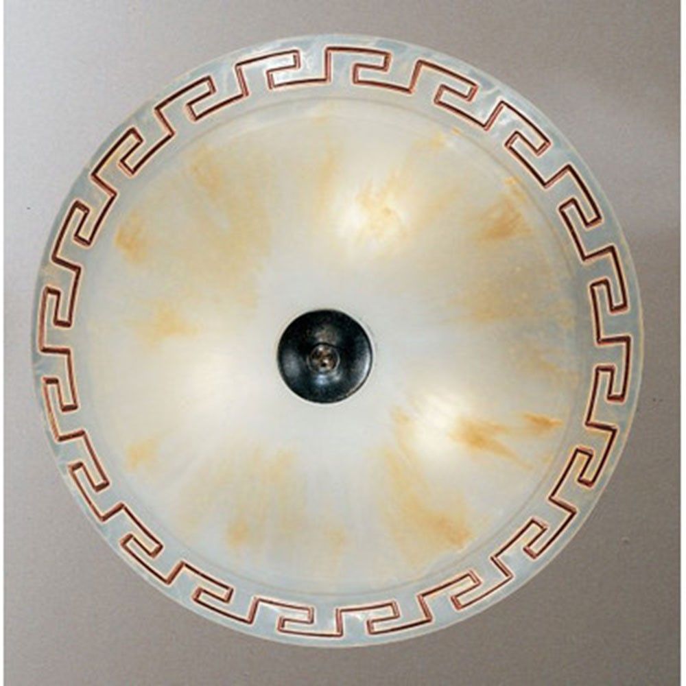 Ethno Greca ceiling light 2-flame Ø 30cm