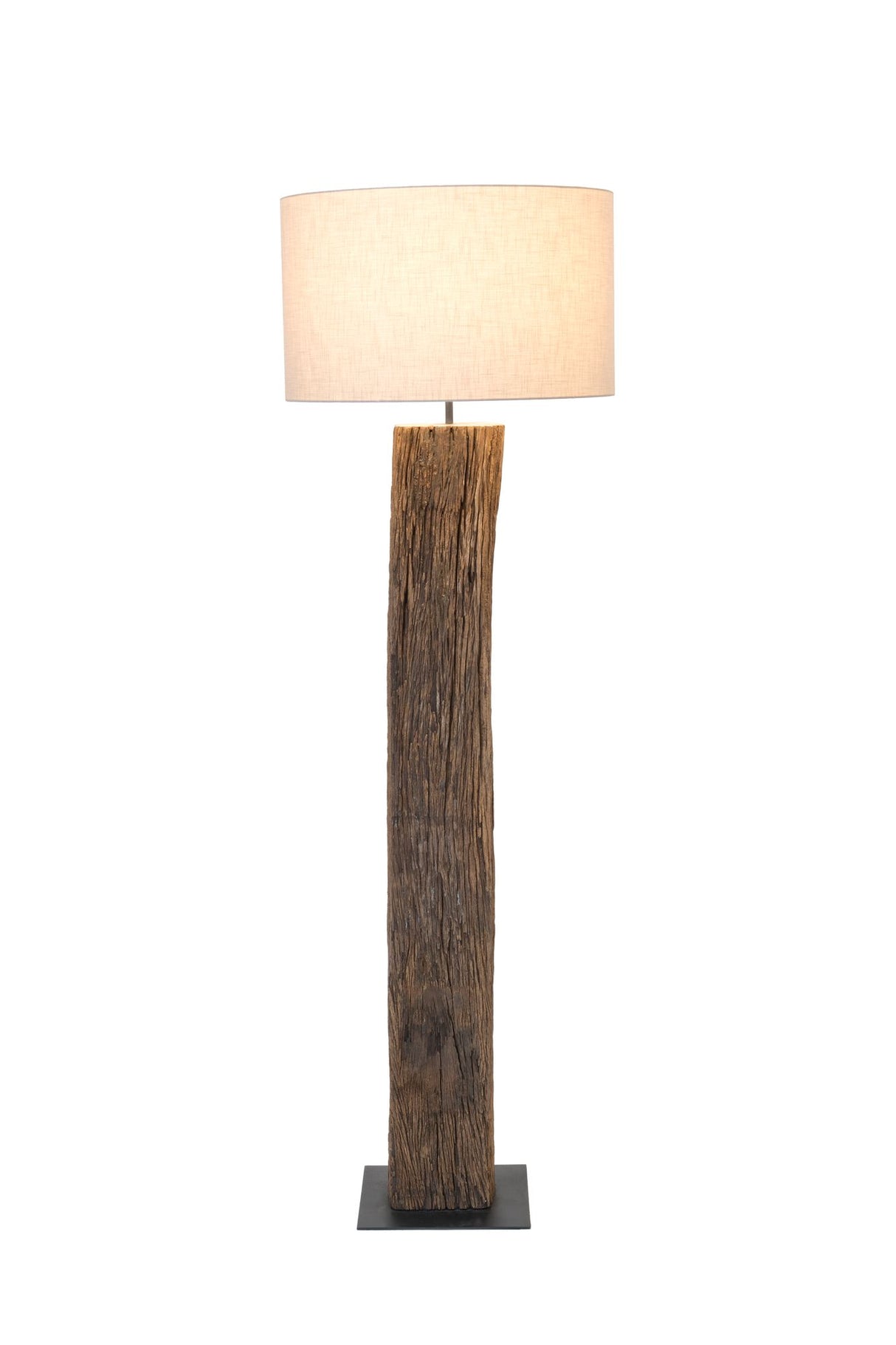 Gulvlampe Montecristo akacietræ med rund skærm 177 cm 