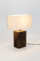 Tischlampe Montecristo Akazienholz mit Schirm Rechteckig