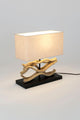Bordlampe Panarea træ med rektangulær skærm 35x15 cm 