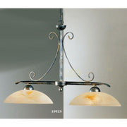 Diana Balk 2-ljus svart-guld-silver 48 cm elegant taklampa med charmig design.