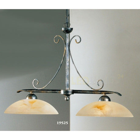Diana Balken 2 lyskilder svart-gull-sølv 48 cm elegant taklampe med sjarmerende design.