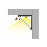 LED Aluminiumprofil Hjørne Duo Serie Eco Montering 2 Meter 