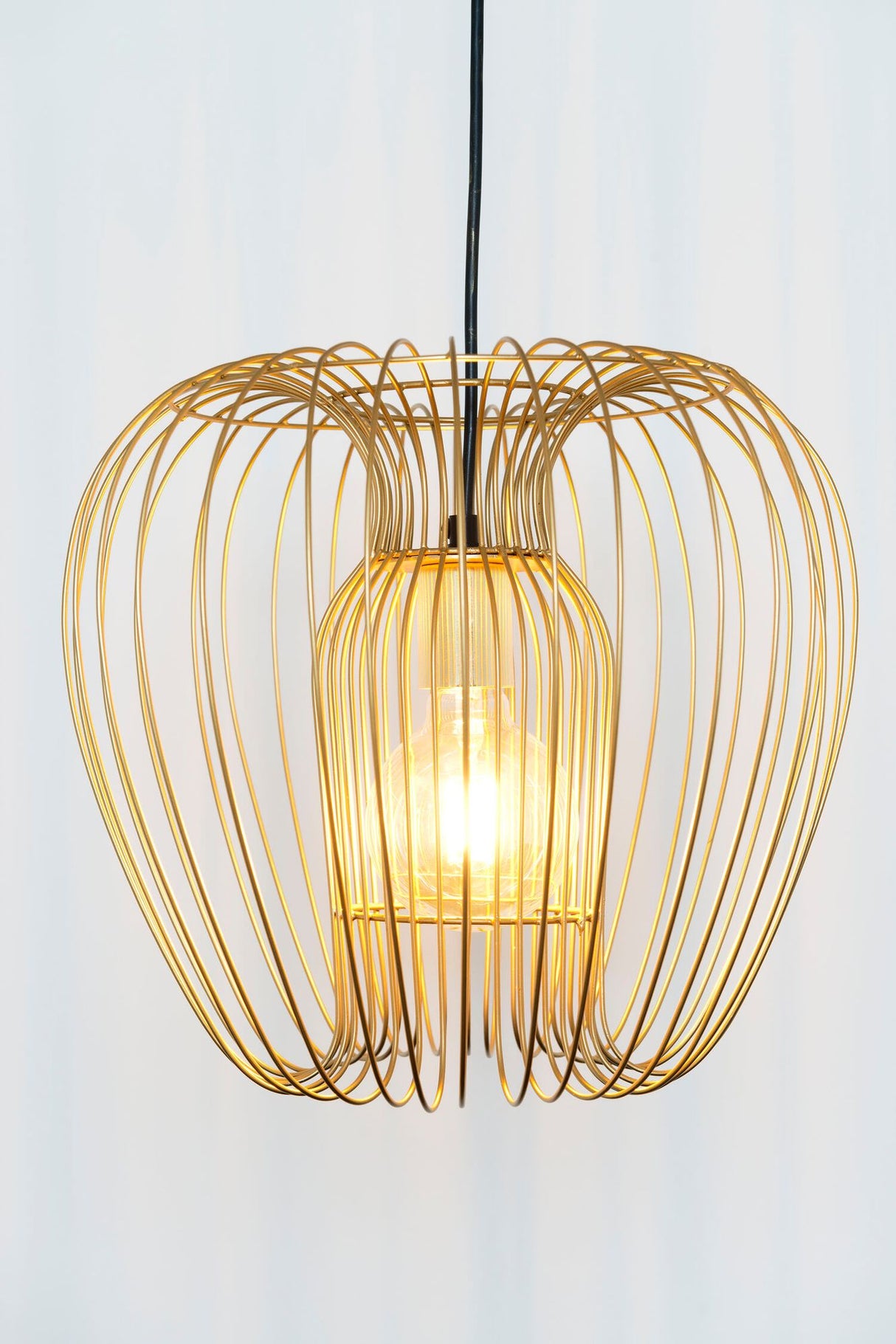 Lampada a sospensione Protetto Solo rotonda Ø 34 cm oro 