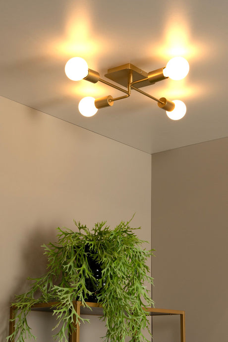Plafonnier Lester 4 lumières Retro (3)