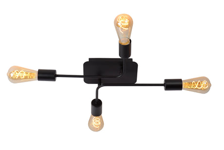 Plafonnier Lester 4 lumières Retro (2)