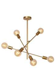 Loftslampe Lester med 6 lyskilder, drejelig (1)