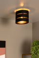 Plafoniera Rosas a 1 luce, forma a tamburo Ø26 cm Nero (1)