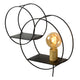 Wandleuchte Circle mit Ablage Schwarz/Messing (4)