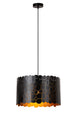 Lampada a sospensione Almelo in forma cilindrica con motivo giraffa, regolabile in altezza, nero, ottone 40cm (2)