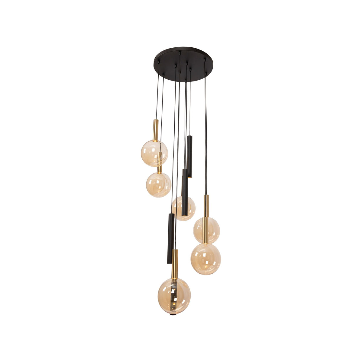 Lampada a sospensione Josiane a 6 luci regolabile in altezza Ø 55cm (3)