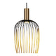 Pendelleuchte Aurelie mit Metallschirm Gold, Schwarz (3)