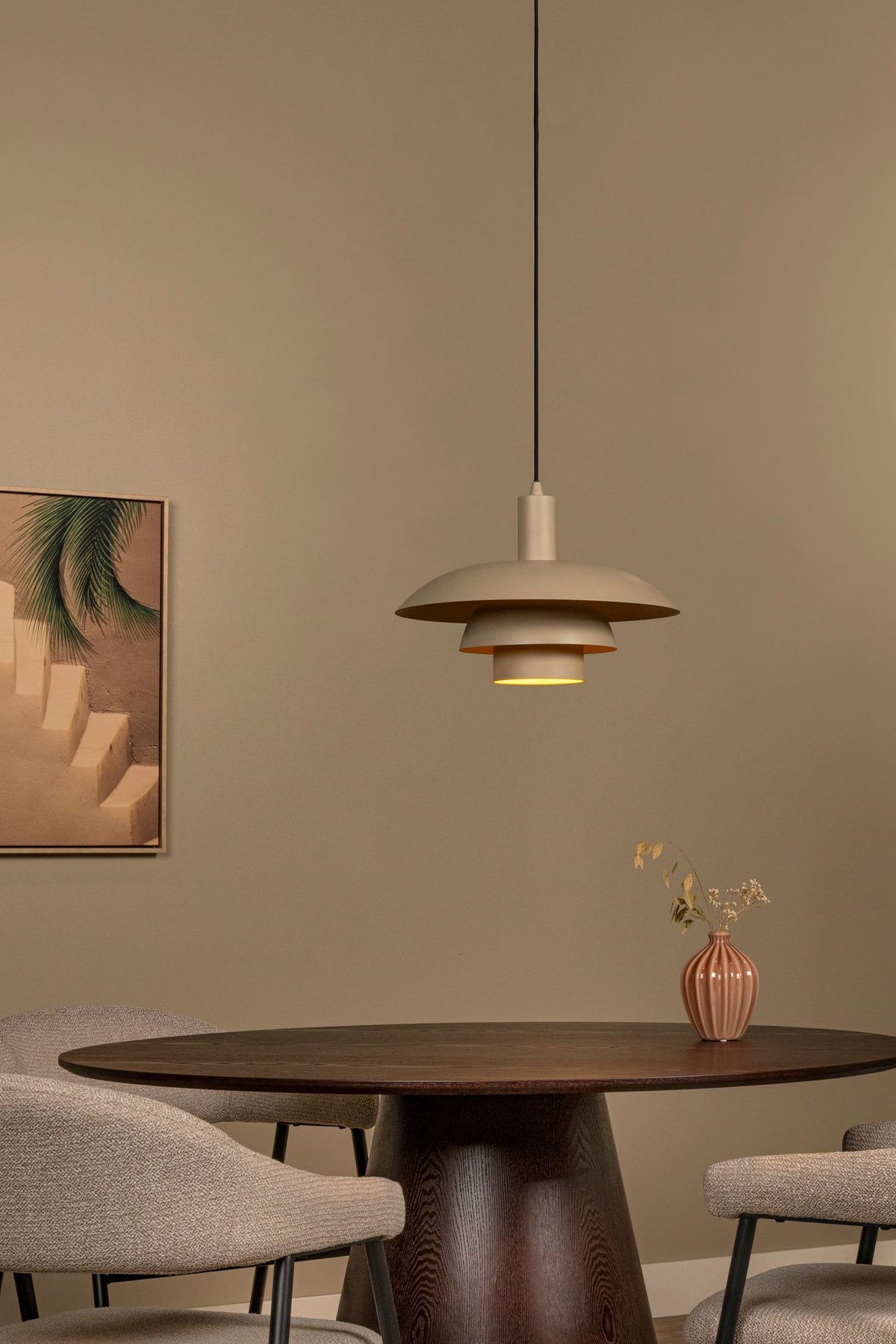 Pendant light Bruno 1-light height-adjustable Ø38cm (1)
