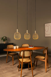Lampada a sospensione Esterel a 3 luci 116 cm (1)