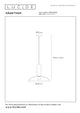 Taklampa Grantham 1-ljus Ø 40 cm höjdjusterbar kaffe (6)