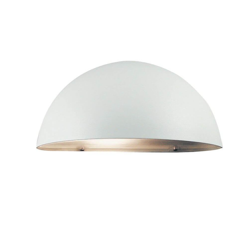 Scorpius Maxi Außen-Wandleuchte Weiß – elegante weiße LED-Wandleuchte für Außenbereiche.