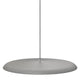 Artist 40 LED Pendelleuchte Grau im minimalistischen Design hängt elegant von der Decke.