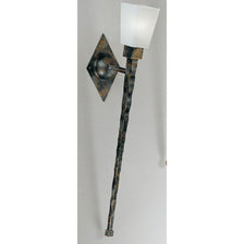 Applique murale Antico Fackel de 58 cm avec un design élégant et un cache en verre moderne.