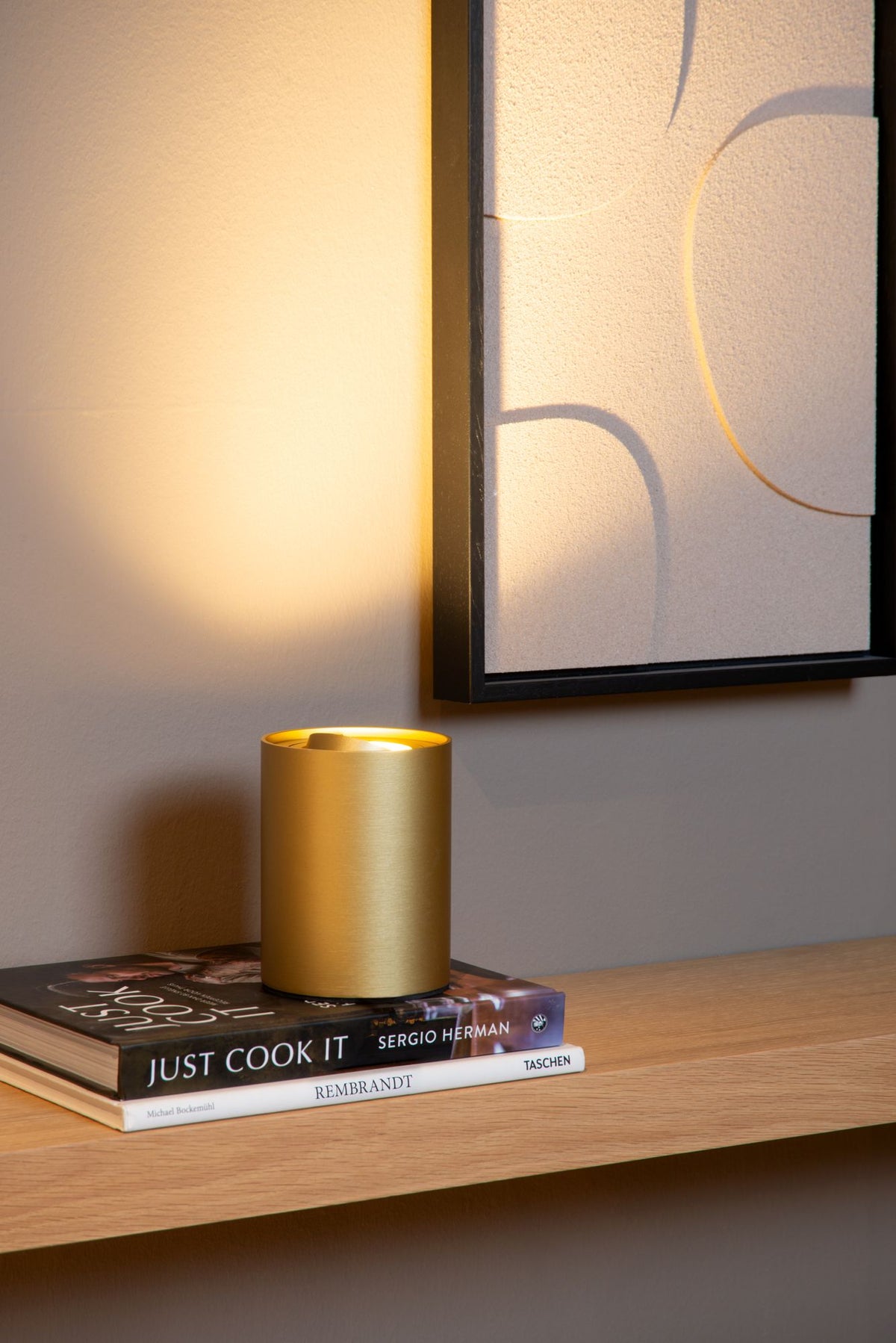 LED-Lámpara de mesa Tube giratoria con regulador táctil blanco cálido (5)