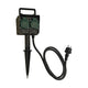 4-fach Gartensteckdose IP44 mit 1,4m Zuleitung für den Außenbereich, ideal für elektrische Anschlüsse.