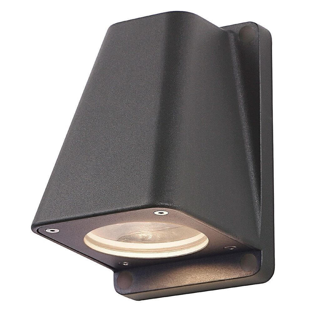 WallYX GU10 Wandleuchte anthrazit max. 50W IP44 - moderne und vielseitige Außenbeleuchtung.