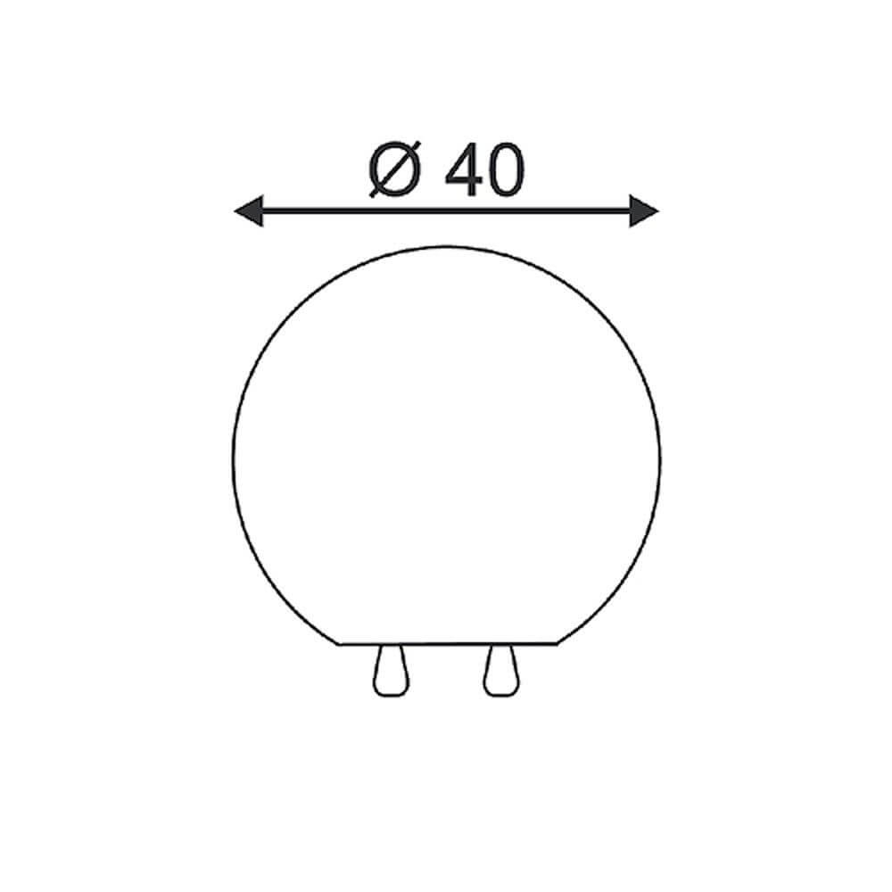 RotoBall Floor 40 Außenleuchte weiß E27 max. 24W IP44