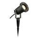 Nautilus Spike XL Strahler in Schwarz mit Kabel und Stecker für Außenbeleuchtung, IP65 Spritzwasserschutz.