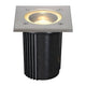 Dasar Exact GU10 Bodeneinbauleuchte Eckig Edelstahl IP67 mit quadratischer Edelstahlblende und GU10 Fassung.