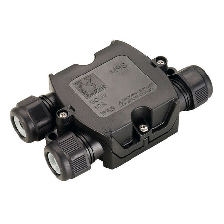 IP 68 VerbinderBox 3-polig für die sichere Verbindung von drei Kabeln im Außenbereich, IP68, bis 11 mm