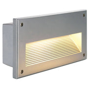 Brick Downunder E14 gris argent max 40W IP44 luminaire encastré mural à lumière indirecte pour l’extérieur