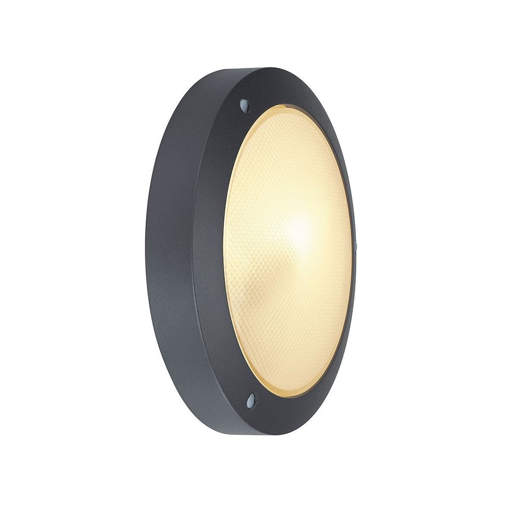 Bulan plafondlamp rond antraciet E14 Max. 60W Gevestigde glas