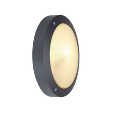 Plafonnier rond BULAN anthracite E14 max. 60W verre satiné en forme de sphère