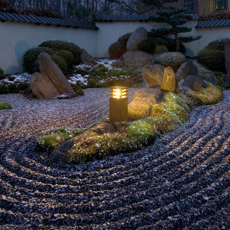 Rusty Square 40 Außenleuchte eisen gerostet E27 ESL max. 11W IP55 im japanischen Garten