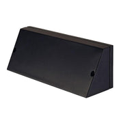 PEMA Square Wandleuchte schwarz E27 max. 15W, wetterfeste Außenwandleuchte aus Aluminium und Glas