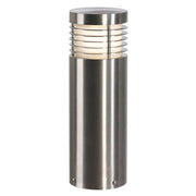 VAP SLIM 30 Stehleuchte Edelstahl gebürstet E27 max. 20W, runde Außenleuchte IP44 für Garten und Weg
