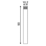 VAP SLIM 90 Stehleuchte Edelstahl gebürstet E27 max. 20W