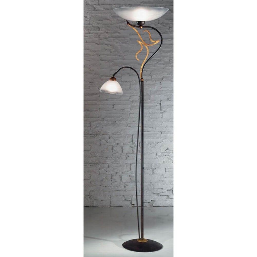 Amabile lampa podłogowa z odczytem ramię 2-płaszczą Ø 40 cm