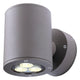 SITRA Wall Up-Down Wandleuchte anthrazit 2xGX53 max. 2x9W IP44 mit Aluminium und strukturiertem Glas.