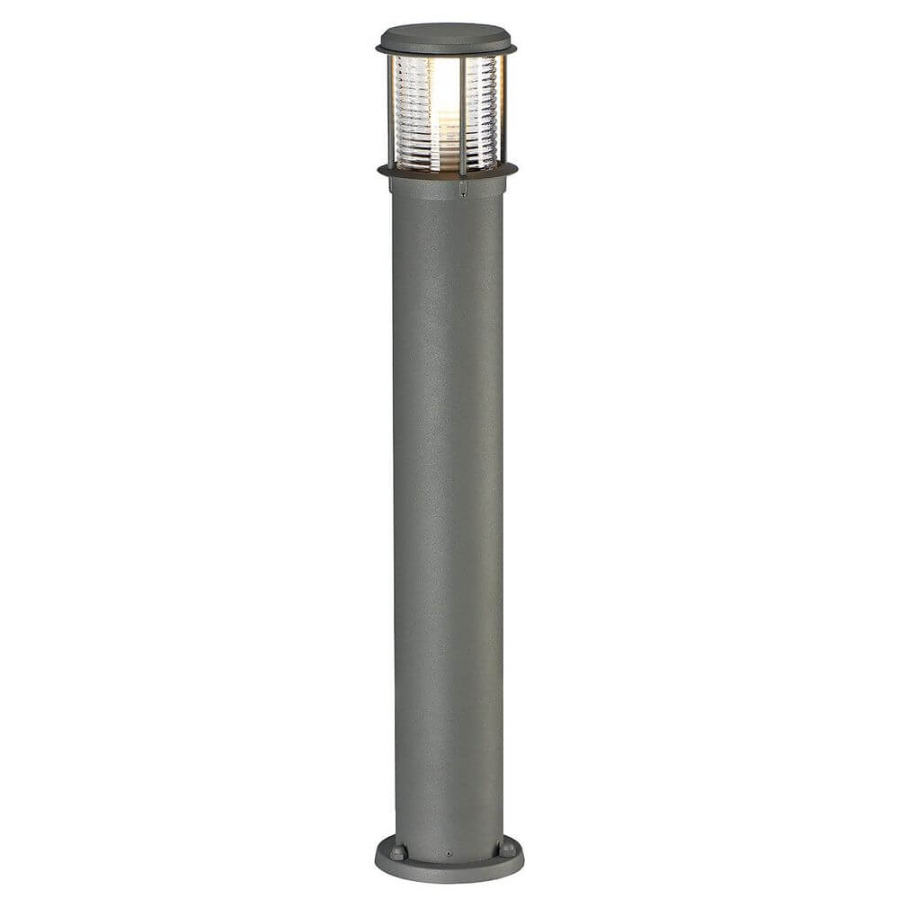 OTOS Glas Stehleuchte anthrazit E27 ESL max. 15W IP43 für blendfreies Licht im Außenbereich.