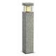 Arrock Granite 70 Stehleuchte Granit salt & pepper E27 max. 15W im Garten.