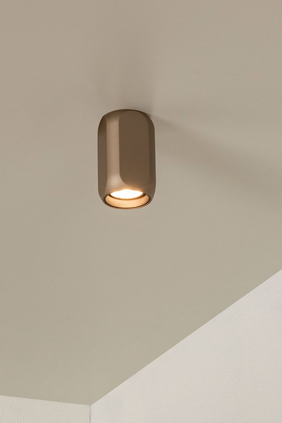 Ceiling light Braga 1-light Square Coffee, Black (1)