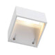 LOGS Wall Wandleuchte eckig weiß 6W LED Warmweiß mit indirekter Beleuchtung aus Aluminium.