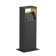 Logs 40 floor lamp angular anthracite 6W LED warm white