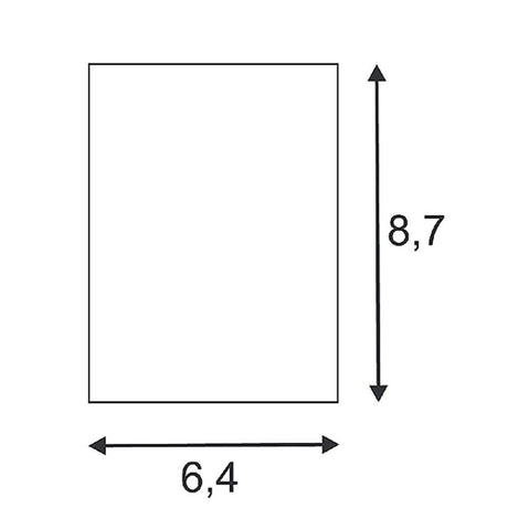 Quad 1 Lampada a parete LED bianco angolare 1x3W 3000K