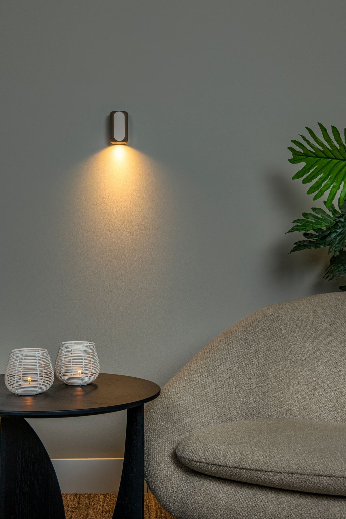 Wandleuchte Braga eckig Kaffee (1)
