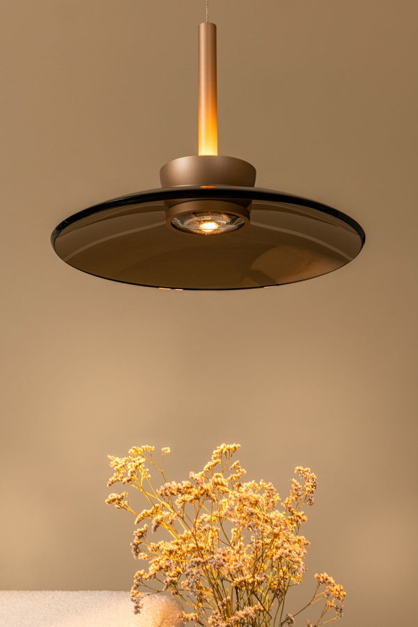LED-hanglamp Santiago dimbaar CCT glas amber (3)
