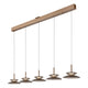 LED-Pendelleuchte Santiago 5-flammig dimmbar CCT Glas Amber 150cm (4)