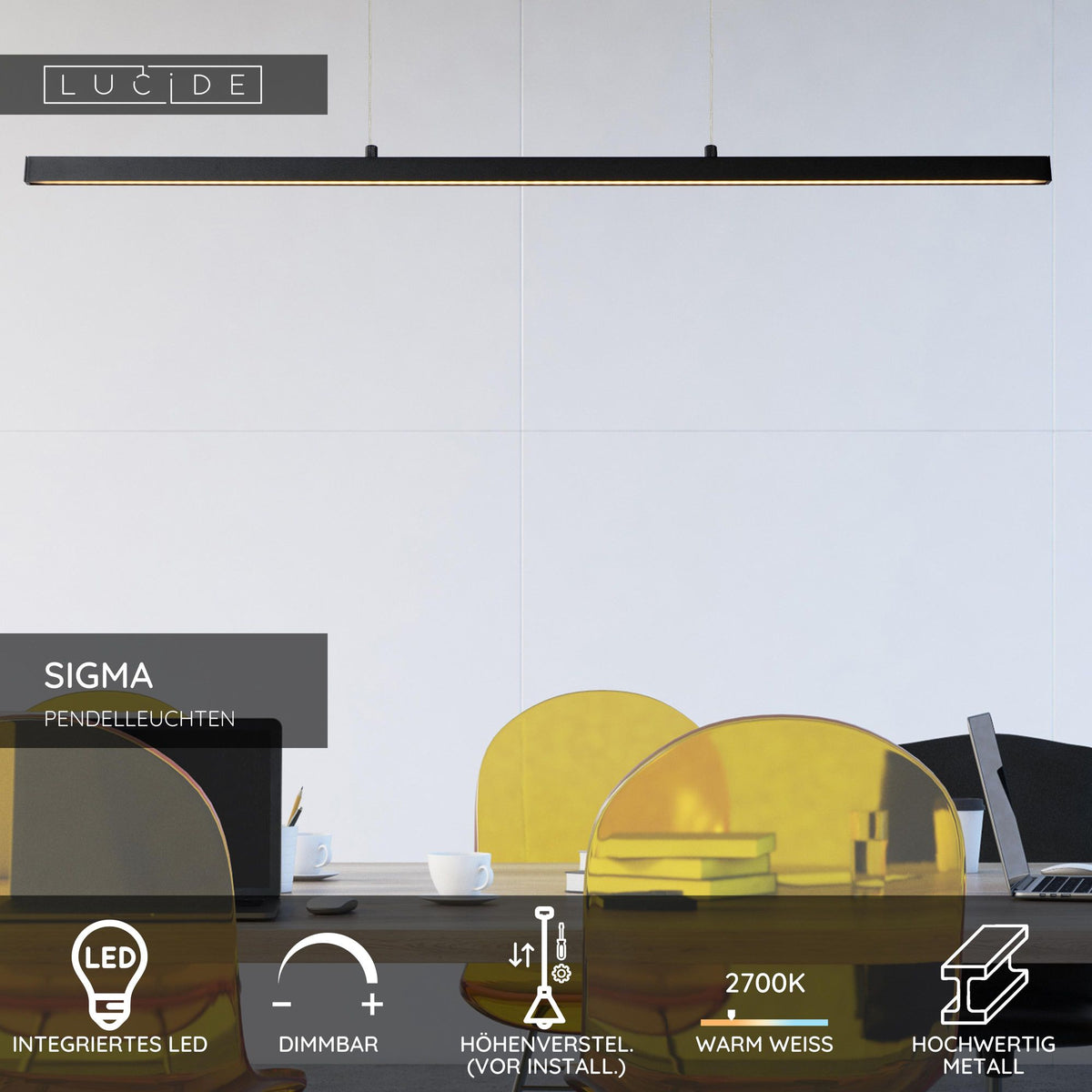 LED-Pendelleuchte Sigma dimmbar 118,5cm (4)