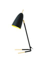 Bordlampe Obelisco med rund skærm 23x17 cm guld 