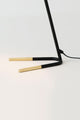 Bordlampe Obelisco med rund skærm 23x17 cm guld 